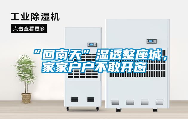 “回南天”濕透整座城，家家戶戶不敢開窗