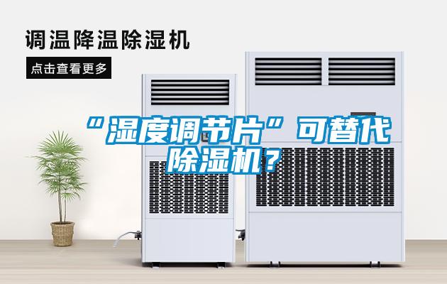 “濕度調節片”可替代除濕機？