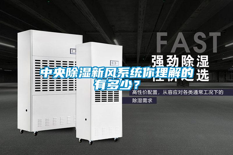 中央除濕新風系統你理解的有多少？
