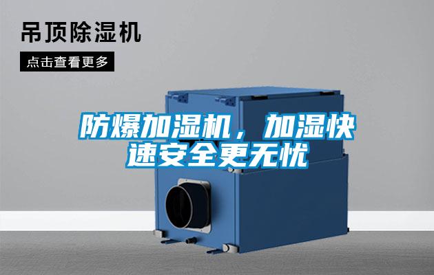 防爆加濕機(jī)，加濕快速安全更無(wú)憂