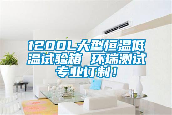 1200L大型恒溫低溫試驗箱 環瑞測試專業訂制！