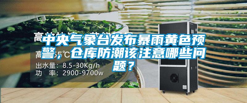 中央氣象臺(tái)發(fā)布暴雨黃色預(yù)警，倉庫防潮該注意哪些問題？