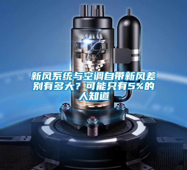 新風系統(tǒng)與空調(diào)自帶新風差別有多大？可能只有5%的人知道