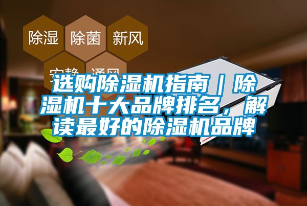 選購除濕機指南｜除濕機十大品牌排名，解讀最好的除濕機品牌