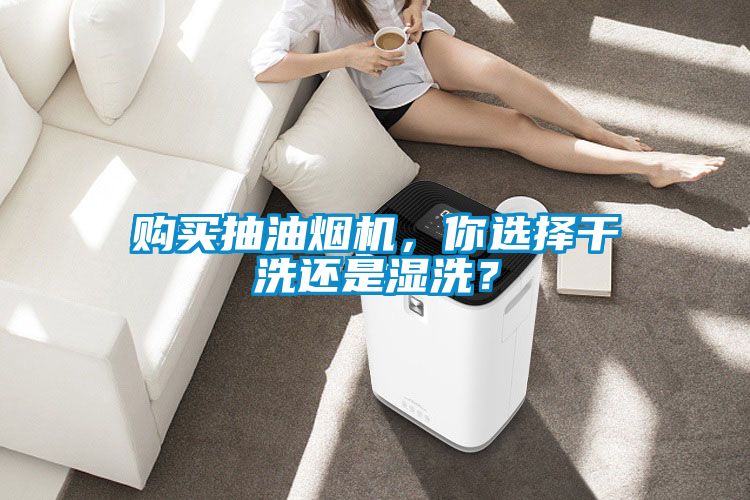 購買抽油煙機，你選擇干洗還是濕洗？