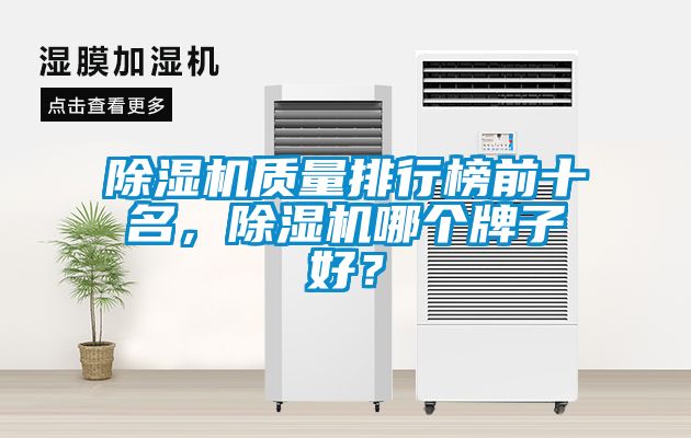 除濕機質(zhì)量排行榜前十名，除濕機哪個牌子好？